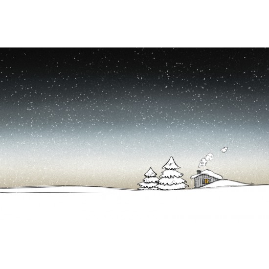 Carte de souhaits "Ma petite cabane dans la neige" de Marie-Sol St-Onge